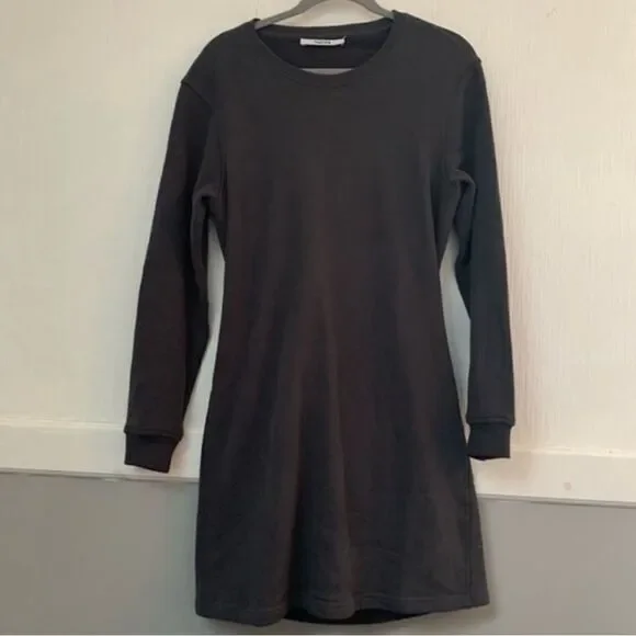 Thakoon open back sweatshirt dress SZ Small- NEW - grey- terry